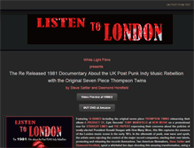 Tablet Screenshot of listentolondon.net